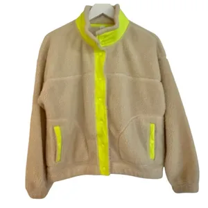 Old Navy snap front flurry crop Sherpa jacket size M thumbnail 3