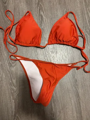 2 pc rust swimwear Orange Size L thumbnail 2