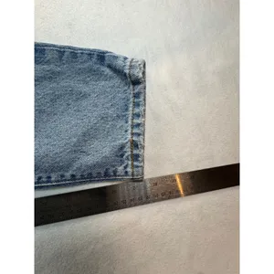 Levis Premium 501 Original Cropped Jeans W27 L28 Distressed Medium Wash Blue thumbnail 6