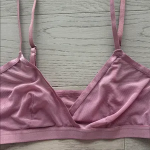 Auden Mesh Unlined Wirefree Bralette Pink Size Medium New NWT thumbnail 2