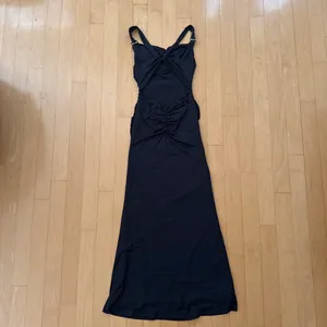 Princess Polly Yakira black halter maxi dress with gold hardware thumbnail 5
