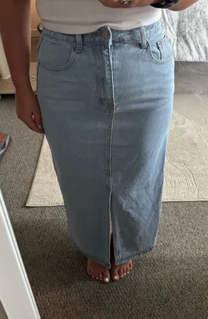 Shein Denim Maxi Skirt thumbnail 1