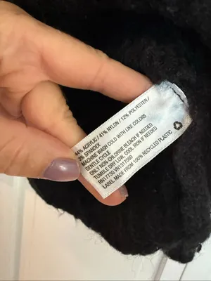Universal Thread fairisle black puff sleeve sweater small thumbnail 5