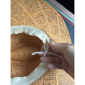 NWT Anarchy Street Wide Brim Braided Sun Hat Tan Boho Coastal Resort Beach thumbnail 9