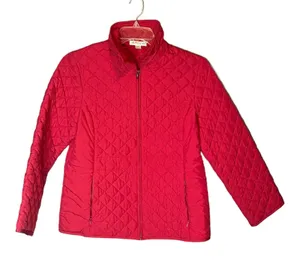 Pendleton Quilted Jacket Pink Women's Size Medium‎ Comfort thumbnail 1