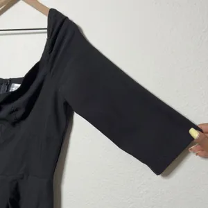 Unique Vintage Women Dress 1X/16 Black Lamar Sweetheart Swing 1950s Retro thumbnail 7