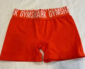 Gymshark bright orange shorts XS women thumbnail 1