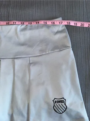 K-Swiss White Pleated Skater Tennis Skirt thumbnail 6