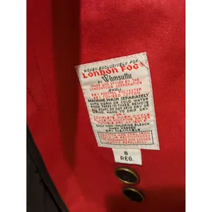 London Fog By Wamsutta Thinsula Lined Red Trench Coat Woman’s 8 Regular thumbnail 9