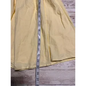 Princess Polly Strapless Dress Women's Size 6 Yellow Lined Smocked Fit Flare thumbnail 7