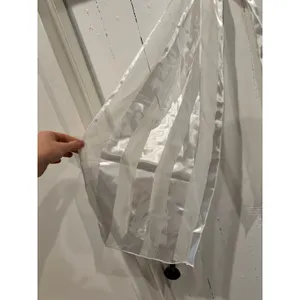 Silky Ivory White Two Tone Scarf thumbnail 2
