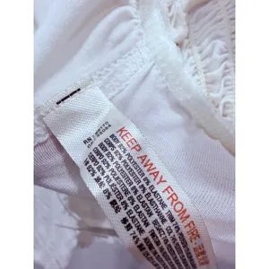 Free People Womens Tank Top Small White FP Movement Smocked Hem OB1047999 thumbnail 6