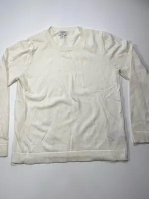 J. Crew Cotton Wool Blend Crewneck Lightweight Sweater Size Large thumbnail 2