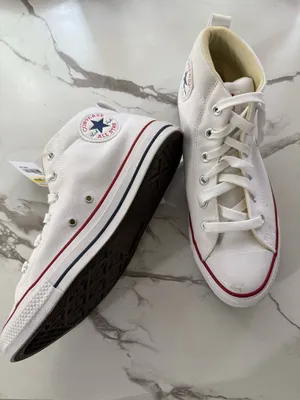 Converse Chuck Taylor All Star High Top White Canvas Sneakers – Classic Unisex Shoes NWT thumbnail 5