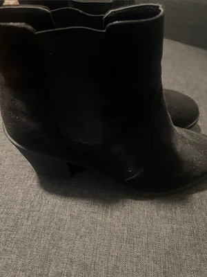 H&M Black Suede Chelsea Ankle Boots thumbnail 3