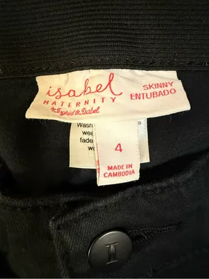Isabel Maternity by Ingrid & Isabel Slim Black Skinny Jeans thumbnail 5
