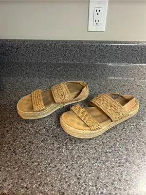 American Rag Woven Double-Strap Espadrille Slides in Tan thumbnail 6