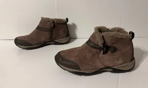Winter brown suede winter boots women size 7.5 W thumbnail 2