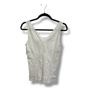 Yummie White Seamless Shaping‎ Tank Top Reversible Scoop V Neck Womens 1X 2X NWT thumbnail 2