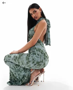 ASOS Halter Maxi thumbnail 4
