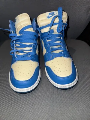 Nike Women's Size 8 Dunk High NN Khaki/Star Blue thumbnail 3