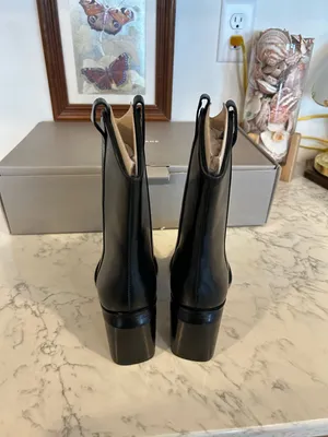 Everlane The Outlaw Boot Black‎ Western Stacked Heel Size 5.5 thumbnail 4