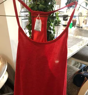 Red Workout Tank Top thumbnail 1