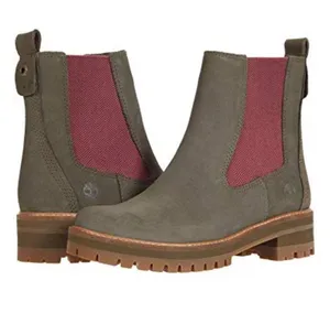 Timberland Courmayeur Valley Chelsea Boots, Olive Nubuck, Size 7.5 New in Box thumbnail 4