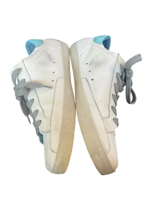 Golden Goose Women's Super-Star with suede star and blue heel tab 40 thumbnail 7
