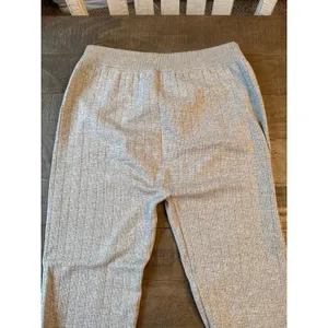 Aeropostale Women's Light Gray Textured Knit Leggings Size Large thumbnail 7
