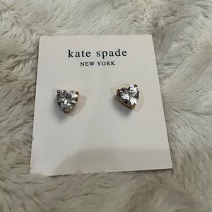 Kate Spade Shining Heart-Shaped Zircon Heart Crystals Stud Women's Earrings New thumbnail 4