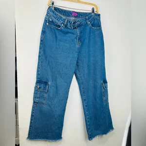 Edikted Light Blue Denim Jeans thumbnail 9