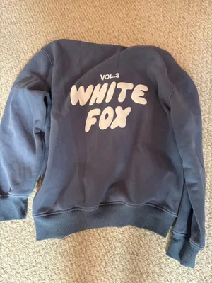 White Fox Hoodie Blue thumbnail 2