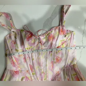 Bardot Pink Floral Maxi Dress thumbnail 8