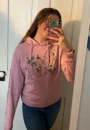 Cold crush be the change floral hoodie thumbnail 1