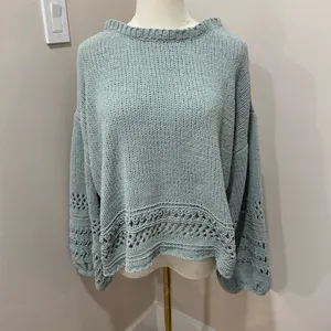 Cupio‎ teal sweater large thumbnail 2