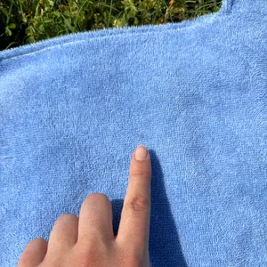Vintage 70s Grecian Blue Towel Top thumbnail 5