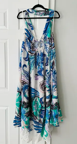 Anthropologie Plunge Cutout Maxi Dress/Cover-Up, Size L thumbnail 9