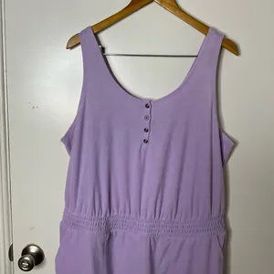 Torrid Sleep Terry Jumpsuit Size 2X Lavender Lounge thumbnail 7
