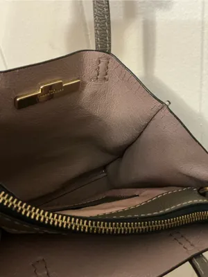 Rare Gray Pebbled Leather The Marc Jacobs Mini Grind Crossbody Tote Handbag Bag thumbnail 9