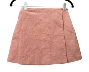 PIPPA THE LABEL Metz‎ Corduroy Wrap Skirt Pink NWT Small thumbnail 1