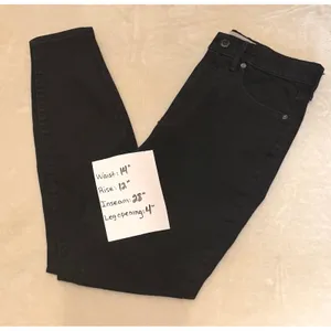 Everlane The Way-High Skinny Jean Black Organic Cotton High Rise Women's 30R thumbnail 8