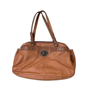 Coach leather purse bag pinkish/orange salmon color thumbnail 1