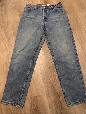 Levi’s 550 Relaxed Tapered Denim Blue Jeans Women’s 12 thumbnail 1