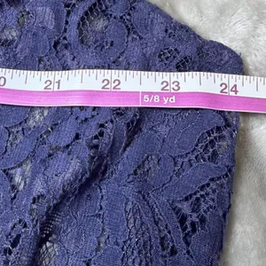 LuLaRoe Womens Size Large Blue Floral Lace Long Duster Vest Sleeveless Open thumbnail 8