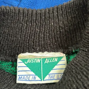 Vintage 80s Justin Allen Acrylic Colorful Sweater thumbnail 3