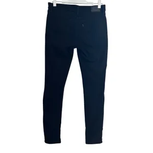 Levis 711 Skinny Jeans Womens 30 Black‎ Distressed Ripped Denim Mid Rise thumbnail 7