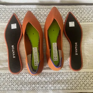 Women's Rothy's The Point Ballet Flat in Burnt Orange Rust Brown Size 5 thumbnail 5