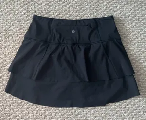 Athleta Black Ruffle Tennis Skirt thumbnail 8