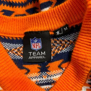 Denver Broncos NFL Aztec Print Orange Sweater Vest Medium Football Fall Preppy thumbnail 8
